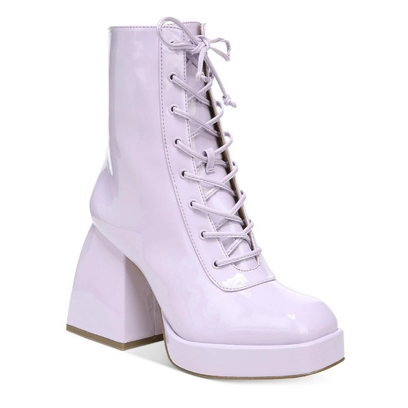 Circus by Sam Edelman Kia Orchid Patent Leather
Block Heel Boots NWOT - Picture 3 of 7